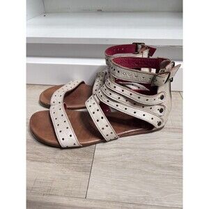 Bed Stu Artemis Nectar Lux Leather Sandals Open Toe Zip Buckle Shoes 11